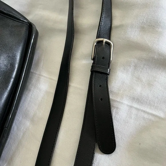 Coach vintage Black Leather briefcase
